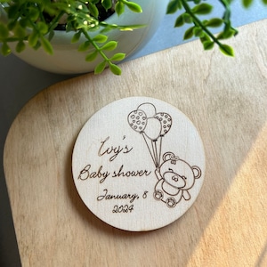 Bomboniere a forma di orsetto / Bomboniere personalizzate per ogni occasione / Magneti in legno personalizzati / Regali di ringraziamento tagliati al laser / Regali omaggio