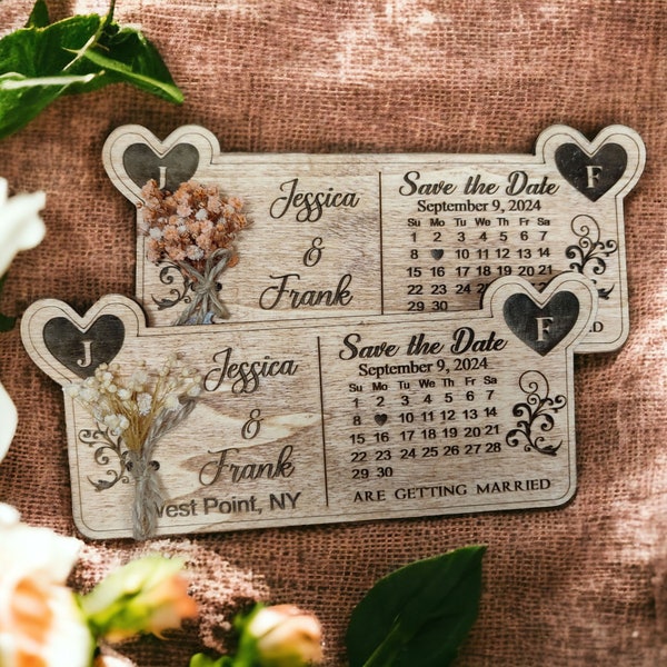 Wood save the date, Custom wedding, Magnet save the date, Unique save the date, spring summer, Save the date ideas, Wedding magnet