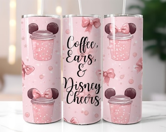 Magic Parks Tumbler Wrap: Cartoon Character 20oz Skinny Tumbler PNG (Digital Download)