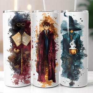 Wizarding Wizard Tumbler Wrap, Sublimation Wraps, Tumbler Wrap PNG, 2o0z Tumbler Wrap, Tumbler Wrap Designs, PNG Tumbler Wrap, Sublimation