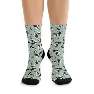 Calcetines de vaca bonitos - Verde
