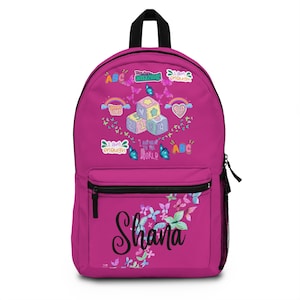 Custom Name Butterfly Backpack: Personalized Girl&#39;s School Bag