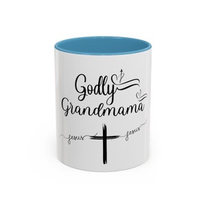 Godly Grandma Coffee Mug: Christian Gift for Grandmother (11oz, 15oz)