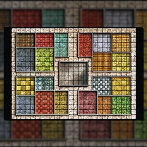 HeroQuest Neopren-Spielmatte, Classic Dungeon-Thema, 900 x 600 mm, kompatible Neopren-Spielmatte, organisiert das Gameplay