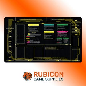 Cyberpunk TCG Leer spelen speelmat 24" x 14" Nieuwe spelersfase & Regels gevechtsmat