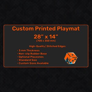 Individuelle Krabbeldecke 700 x 350 mm, MTG, Disney Lorcana, Flesh and Blood, Pokemon, One Piece, personalisierbares Kartenspielzubehör, TKG CCG