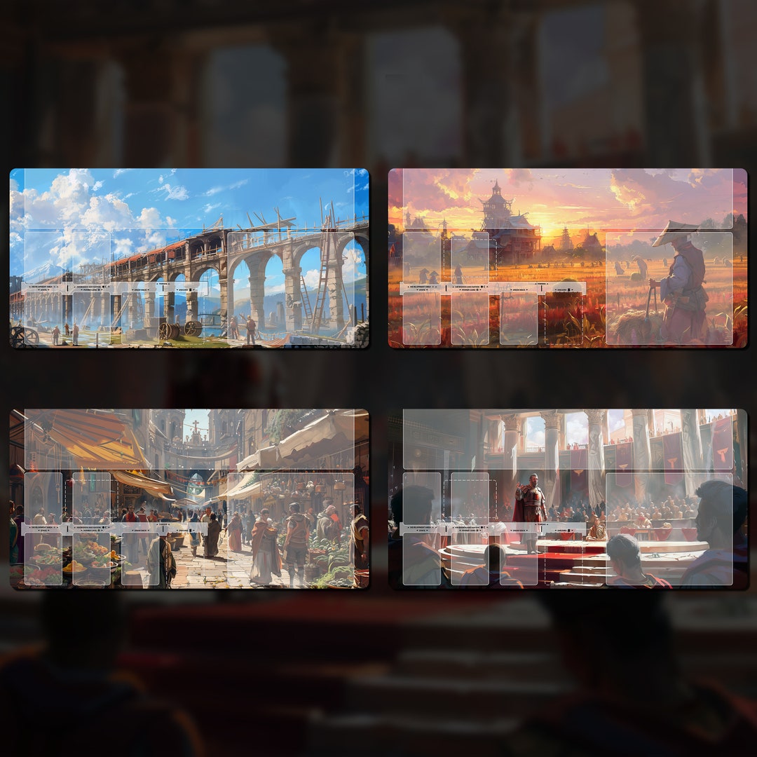 Player Mat for Imperium Classics/legends/horizons, Compatible Playmat