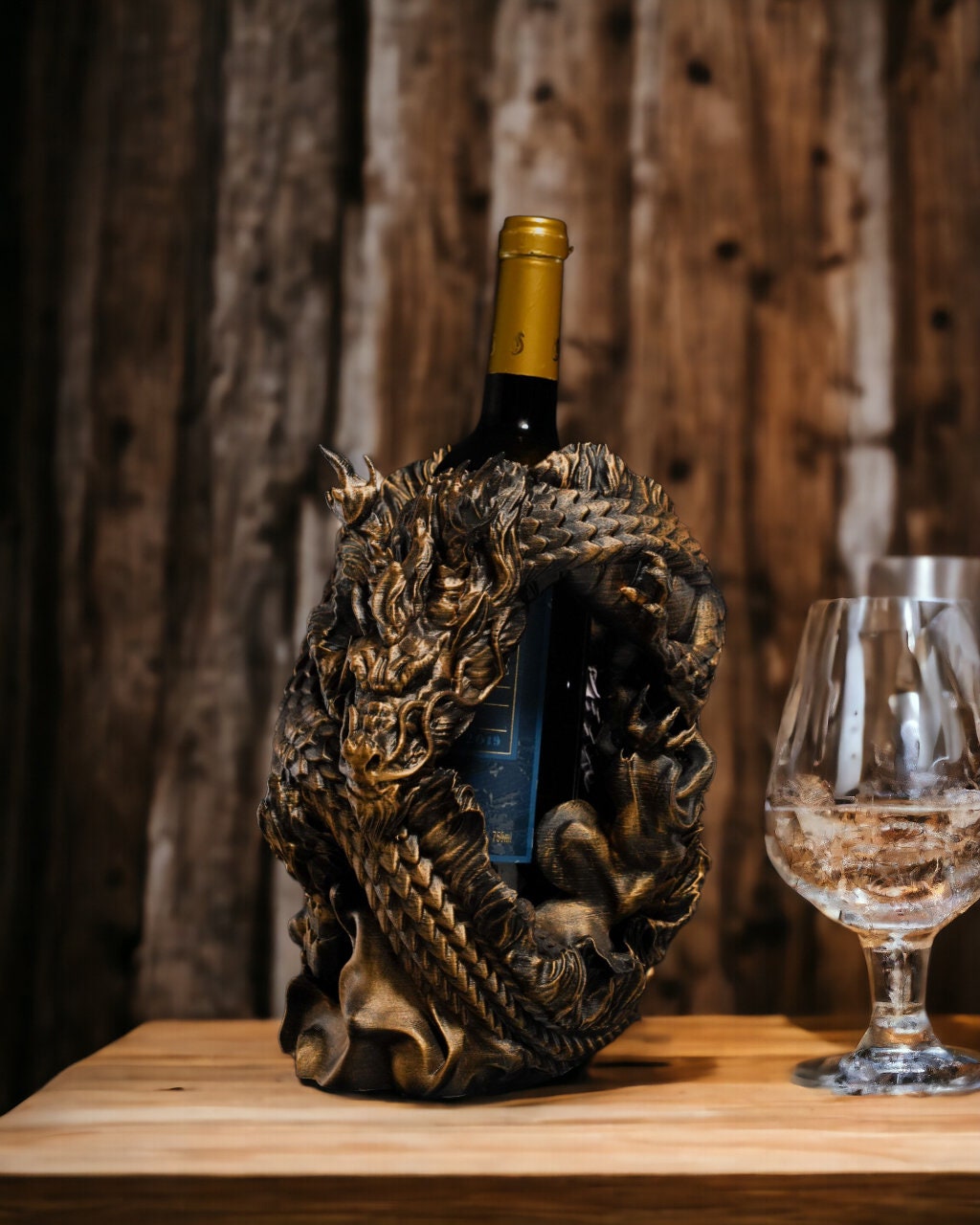Wine Holder Dragon Etsy