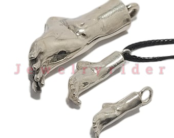 Bare feet pendant, Fetish pendant, foot lover pendant, realistic feet
