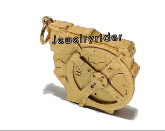 Antikythera mechanism pendant, Museum Replica as found, Ancient Greek analogue computer