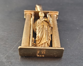 Goddess Athena under the Parthenon pendant, Ancient Greek mythology