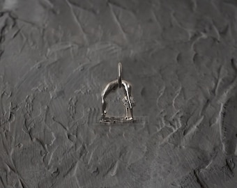 Afro Woman in an sensual pose, solid silver 925