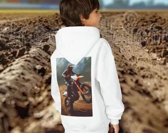 Sudadera con capucha de mezcla pesada para jóvenes