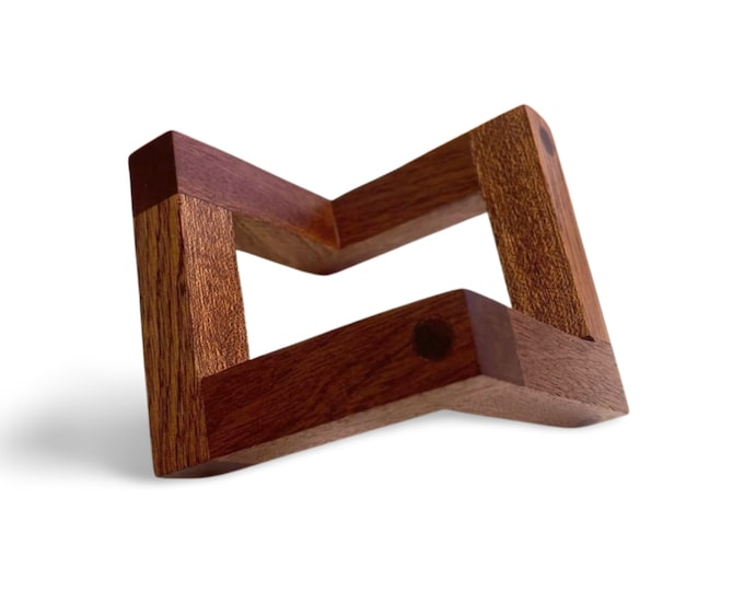 Solid Wood Display Base Ornament. Apple TV 4K Stand. Crystal Ball Stand. Desktop Ornament Home Decoration. 14 Wood Species, Black and White.