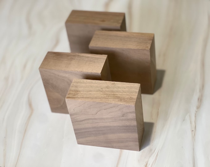 Wood Turning Blanks Kiln Dried Hardwood Block Bowl Blank Lathe Wood Square Blank Walnut Maple Oak Cherry Turning Wood Supply