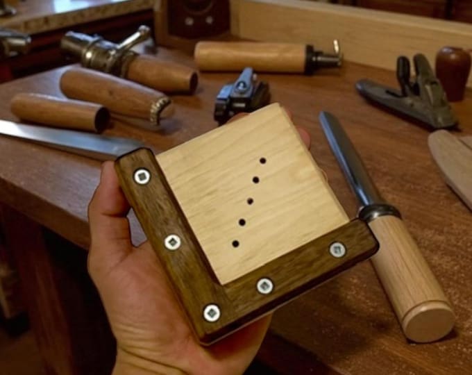 Cutting Board Feet Jig. From 1”-3”. Solid Hickory, Walnut, Maple, White Oak, Cherry. Five Hardwoods Combinations.