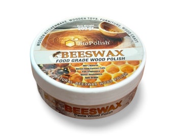 Beeswax Salad Bowl Finish 200gr or 7oz, food save beeswax, Cutting Board finish, wood finish, Natural, Wood Craft