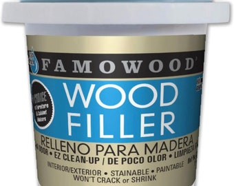 Wood Filler Famowood, Water Base Wood Filler, Wood Putty, Pick your wood color and size.