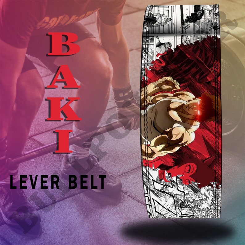 Anime Baki Weightlifting Belt Baki Lever Belt Anime Lever Lifting Belt Baki Gym Belt Baki
