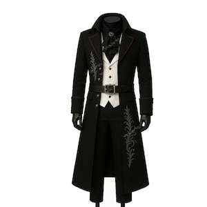 Embroidered Trench Coat - Etsy
