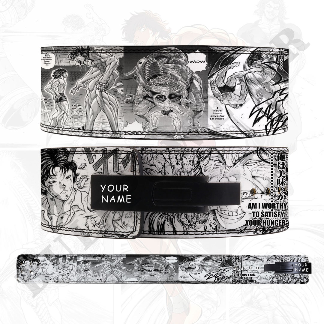 Baki Anime Lever Belt Powerlifting Lever Belt Anime Gym Belt , Baki