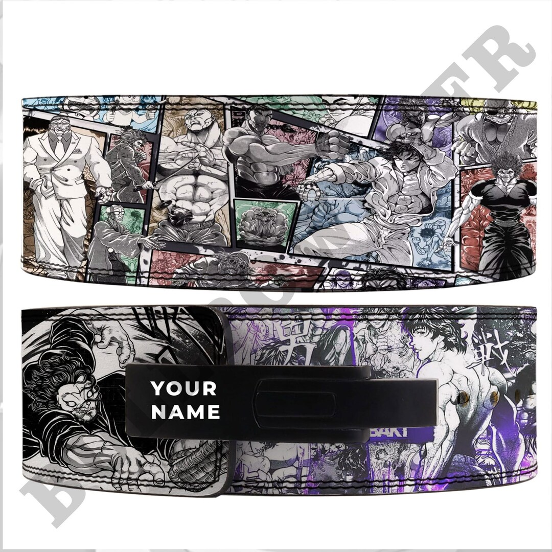 Baki Anime Lever Belt , Powerlifting Lever Belt , Anime Gym Belt , Baki