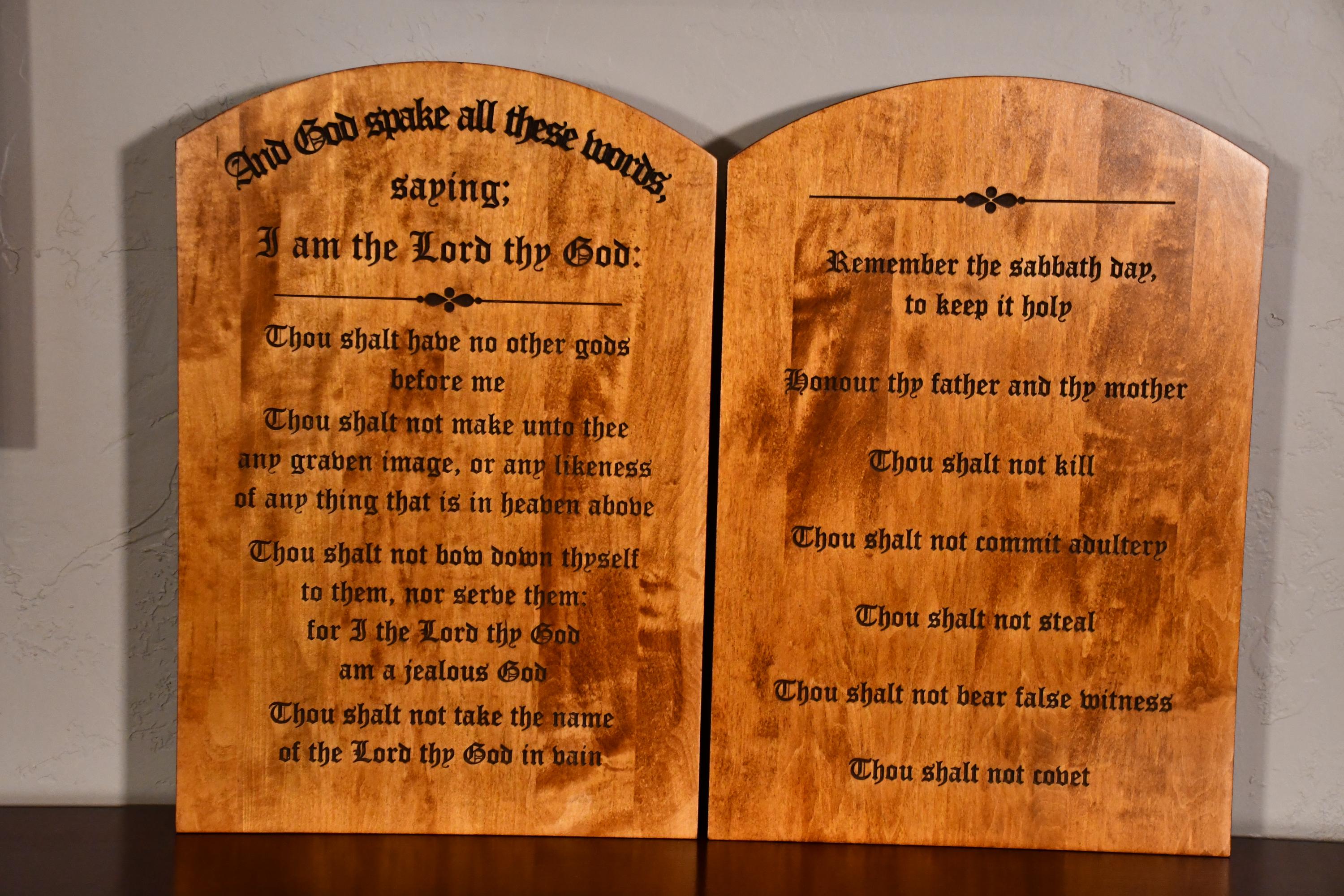 10 Commandments, Bible scripture, Christian wall art, scripture art, christian wood wall art, religious,wood signs, ten commandments