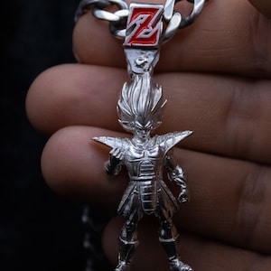 Pendentif Dragon Ball Vegeta en argent 925