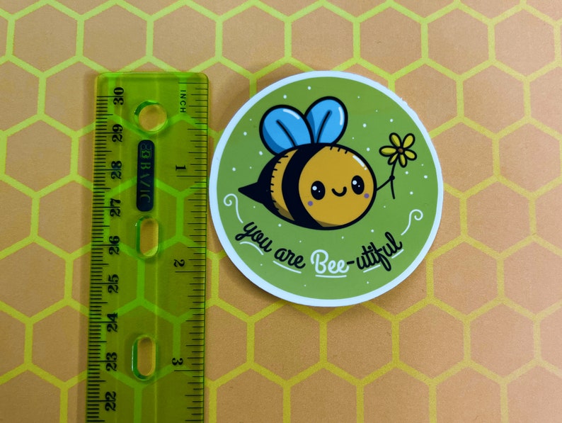 Bee You Are Bee-utiful Vinyl Sticker - Etsy