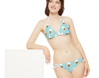 Set bikini con spalline (AOP)