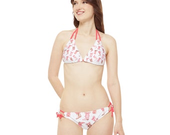 Set bikini con spalline (AOP)