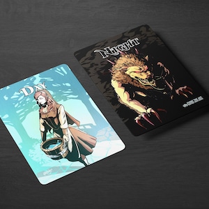 MTG Day // Night Metal Token, uit de Evoke the Art: op maat gemaakte serie, handgemaakt door een getalenteerde kunstenaar