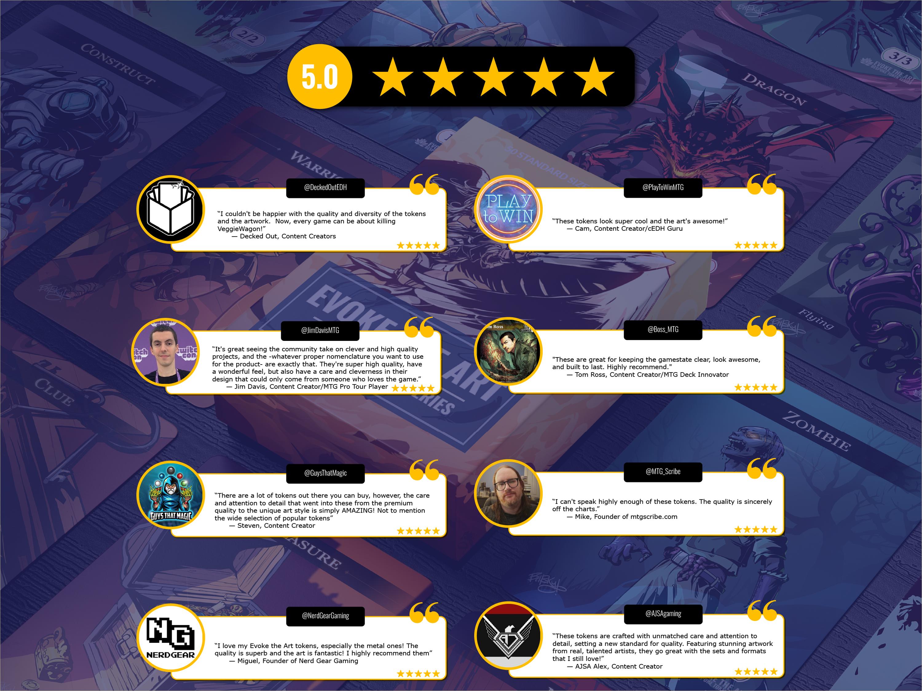 MTG トークン セット & 君主/イニシアチブ コイン バンドル - 才能あるアーティストが手作りした、Evoke the Art  シリーズのプレミアム ソフトタッチ カード 50 枚 - Etsy 日本