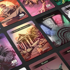 Pack d'extension MTG Token - 12 cartes premium douces au toucher de la série Bespoke Token - Fabriquées à la main par un artiste talentueux, pas d'oeuvres d'art créées par l'IA