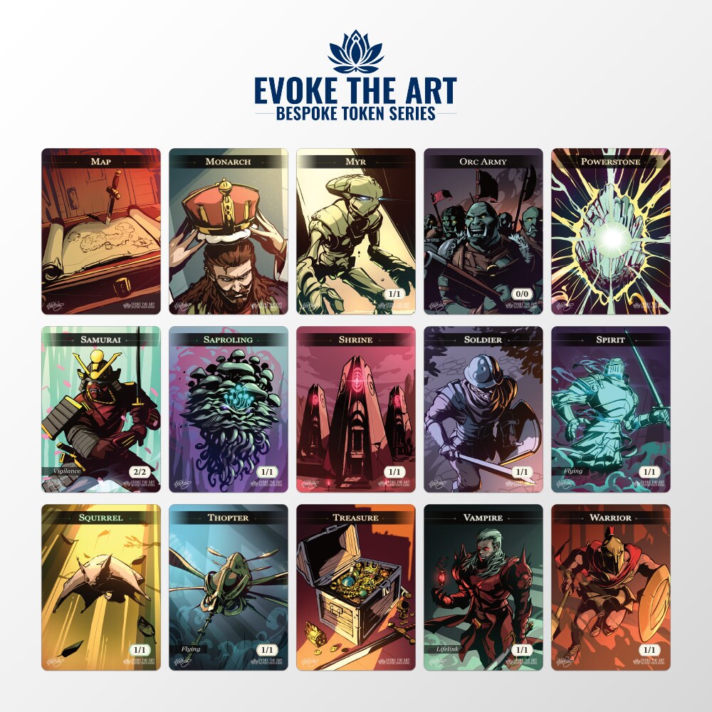 Bespoke Token Complete Set 50 Cards on Premium Softtouch Cardstock