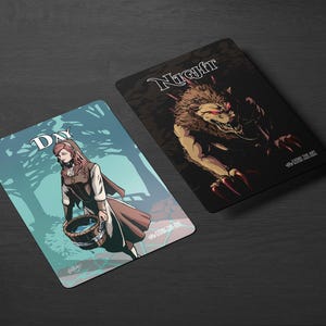 Jeton MTG Jour/Nuit sur papier cartonné premium doux au toucher, de la série Evoke the Art : Bespoke, fabriqué à la main par un artiste talentueux