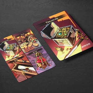 MTG Treasure Metal Token Featuring Multi-Artifact Split Card Back, From the Evoke the Art: Bespoke Series, Handcrafted by a Talented Artist