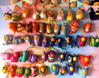 ¡Mira a Pooh! Colgante vintage de goma para teléfono con Winnie Pooh, año 2000, animal raro de Pooh.