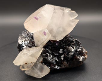 Calcita, fluorita, esfalrita: mina Elmwood, Tennessee