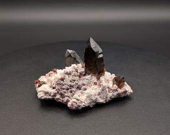 Smoky Quartz, Spessartine - Fujian, China