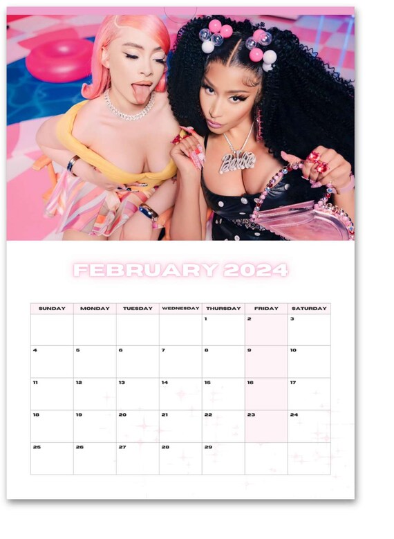 nicki-minaj-pink-friday-2024-calendar-international-shipping-etsy