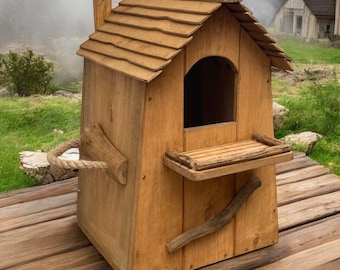 Large OWL Nesting Box | House for Barn Owl, Tawny, Eastern Screech, Long-eared, Little Owls, Jackdaw, Starling, Spotted Woodpecker, Flicker