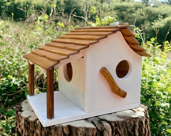 Eichhörnchen HAUS Nistkasten - Elegantes einzigartiges Holz Garten Geschenk für Mutter Großmutter