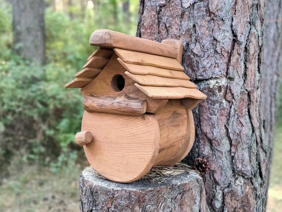 thumbnail image 2 of Traditional Wooden Bird House Small Wild Garden ... - UK 2 of 14