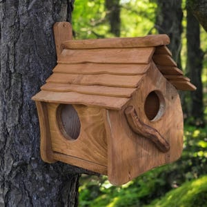 SQUIRREL Nest Box | Handmade, Squirrel Nesting Breeding Box | Rustic Wooden Squirrel Shelter | Squirrel House Nestbox | Rustic Garden Decore