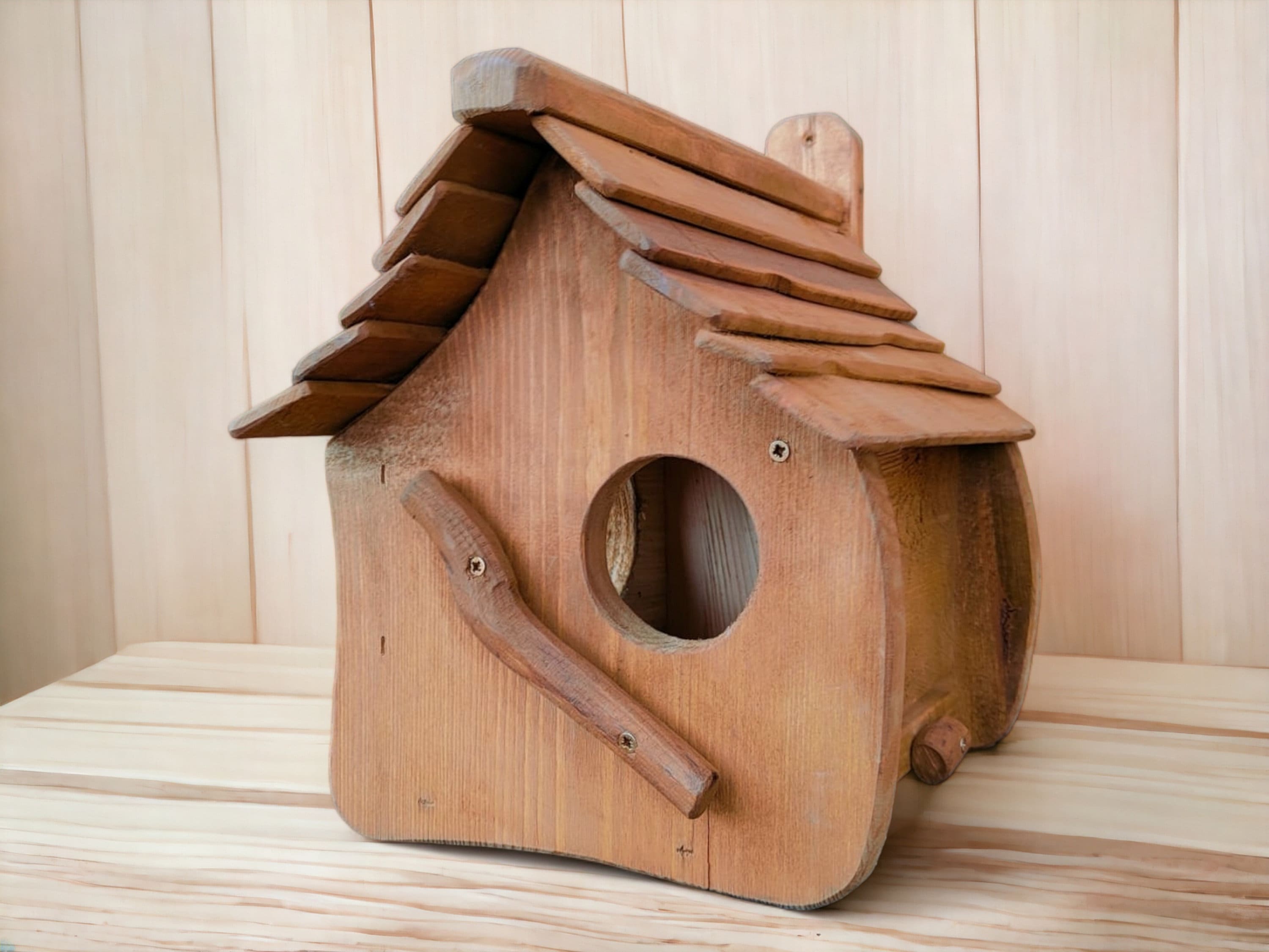 Caseta Pajaros Exterior Pájaro De Madera Para Cría De Casas, Nido  Alimenta... - Grandado Nido Pajaro, image size:3000x2250