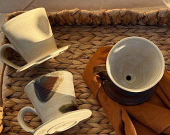 Handmade Ceramic Coffee Dripper/ Pottery  Coffee Dripper