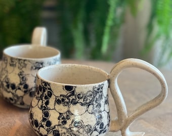 handmade coffee mug/ ceramic mug/ halloween mug