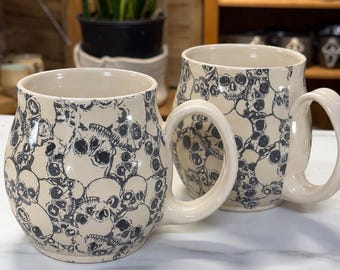 handmade coffee mug/ ceramic mug/ halloween mug