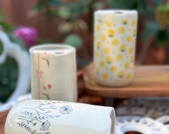 Handmade Ceramic Travel Mug / Ceramic To-go mug /  12 oz Pottery Tumbler /